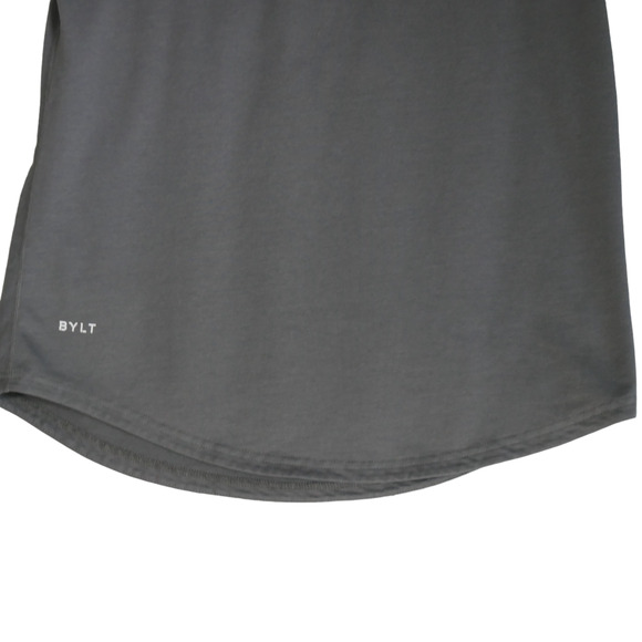 BYLT Drop Cut Short Sleeve Tee Large Gray T Shirt Premium Basics Streetwear - Picture 6 of 14